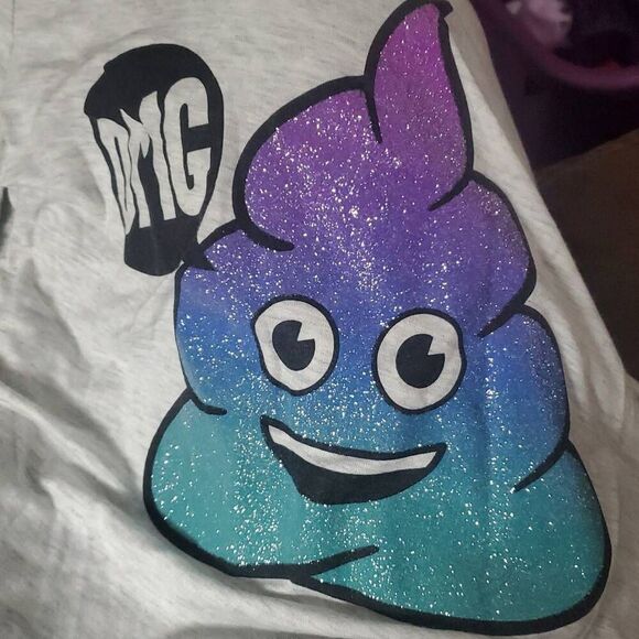 NWT JUSTICE GIRLS LS TOP - Picture 4 of 4